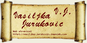 Vasiljka Juruković vizit kartica